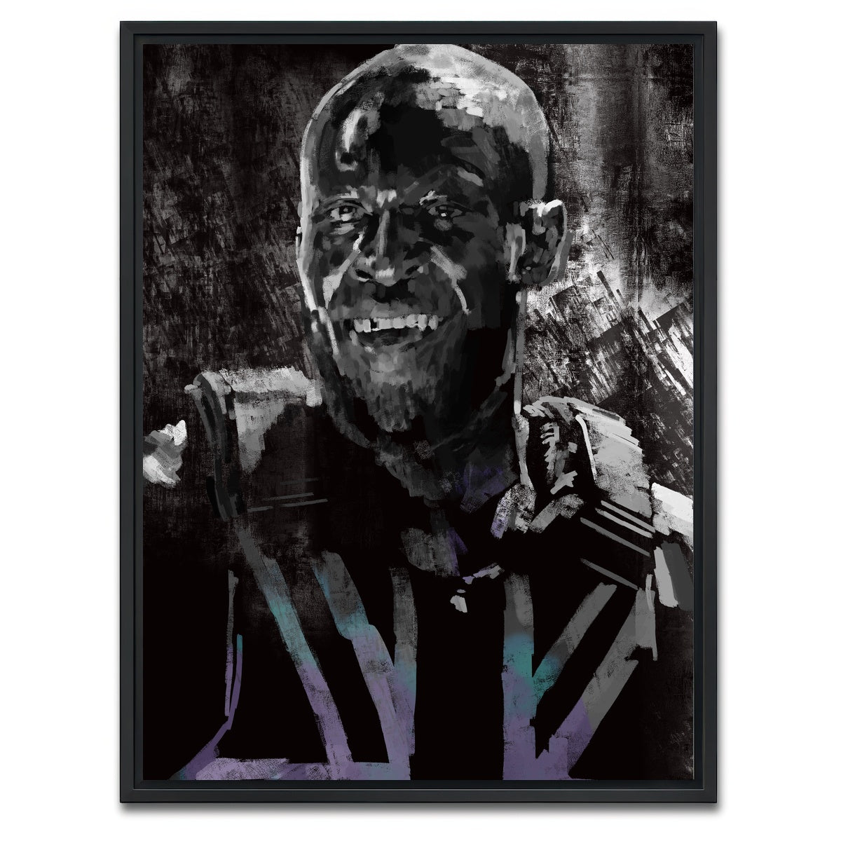 AUTO-MOCKUP WHITE | Stormzy | 1 Piece | Black Framed Canvas | group=3x4