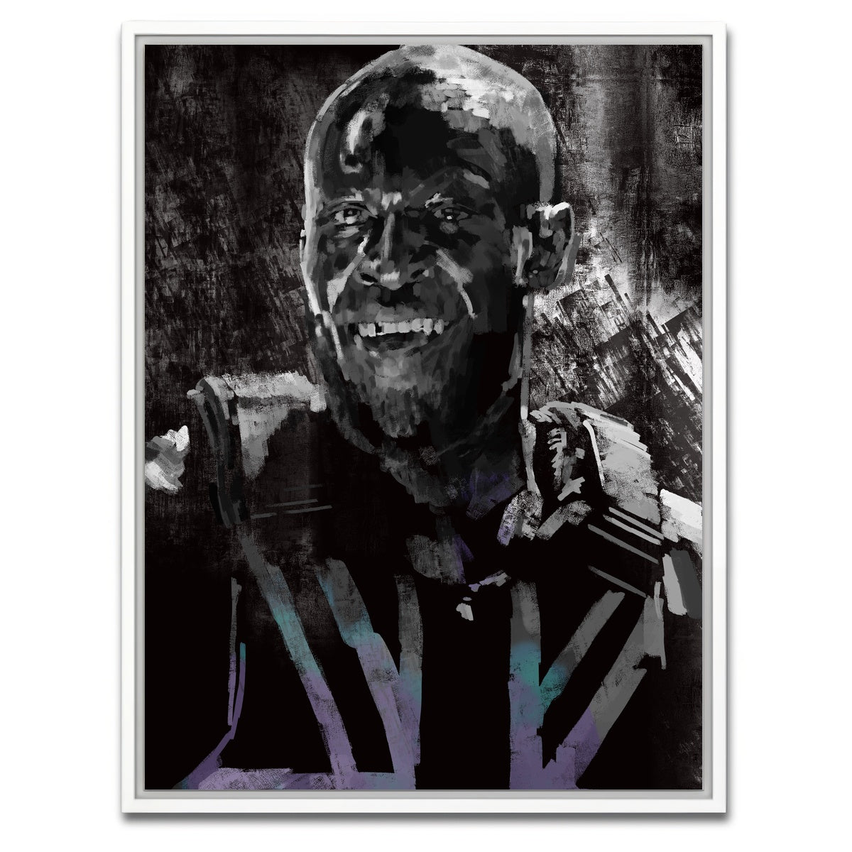 AUTO-MOCKUP WHITE | Stormzy | 1 Piece | White Framed Canvas | group=3x4