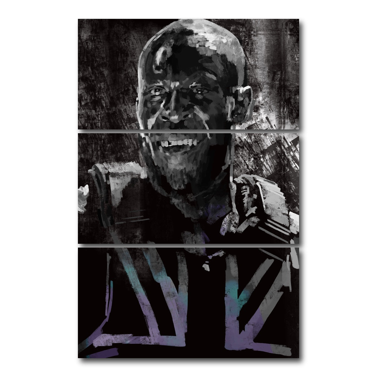 AUTO-MOCKUP WHITE | Stormzy | 3 Piece | Gallery Wrap Canvas | group=12x24_stacked