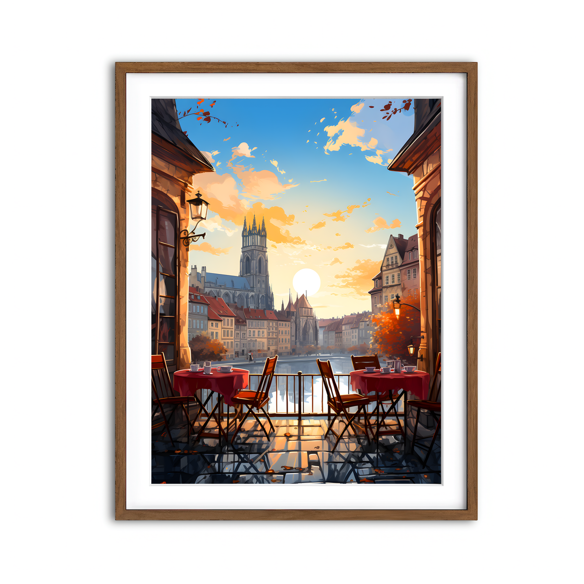 Framed Print 3x4 Walnut