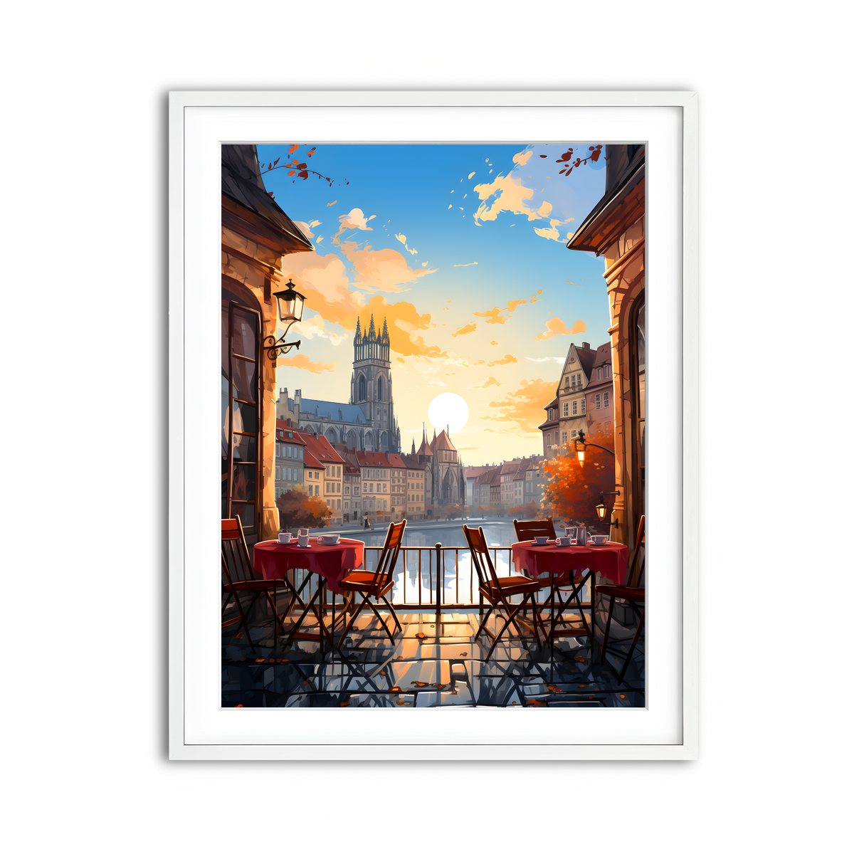 Framed Print 3x4 White