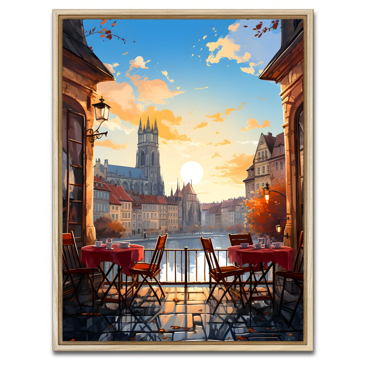 AUTO-MOCKUP WHITE | Strasbourg - Petite France | 1 Piece | Natural Framed Canvas | group=3x4