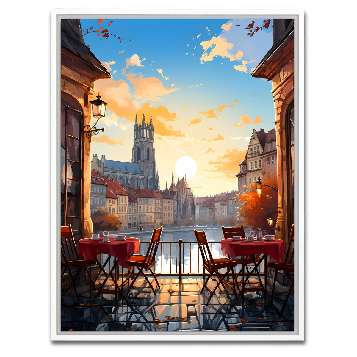 AUTO-MOCKUP WHITE | Strasbourg - Petite France | 1 Piece | White Framed Canvas | group=3x4