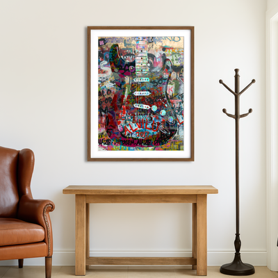 AUTO-MOCKUP ROOM | Strat Heavy Graffiti Wall Art