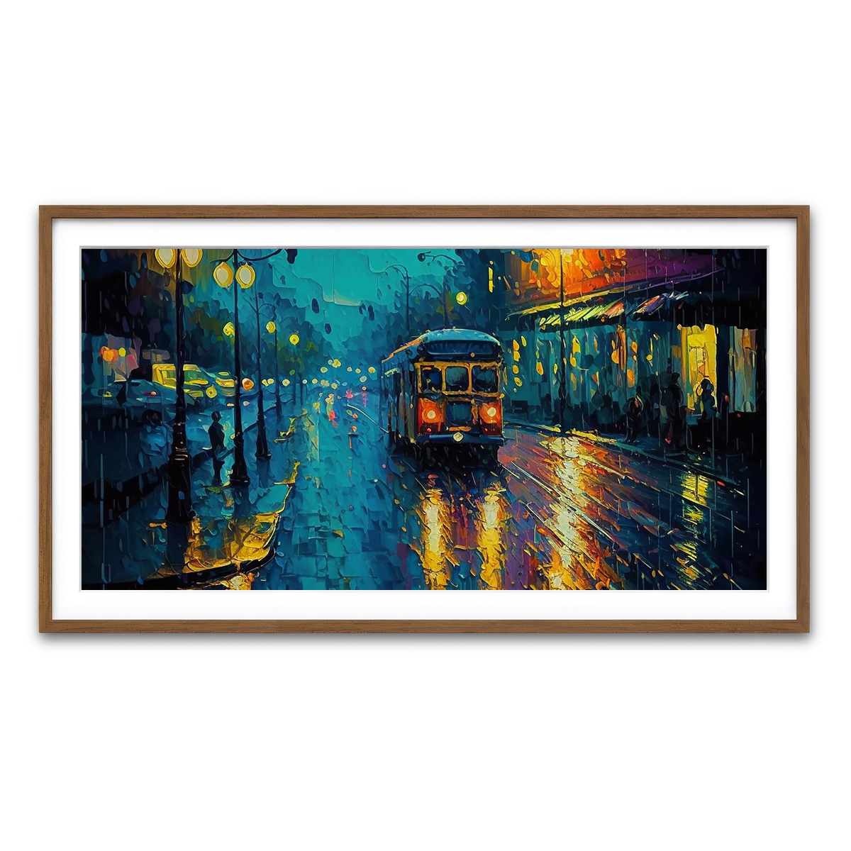 Framed Print 2x1 Walnut