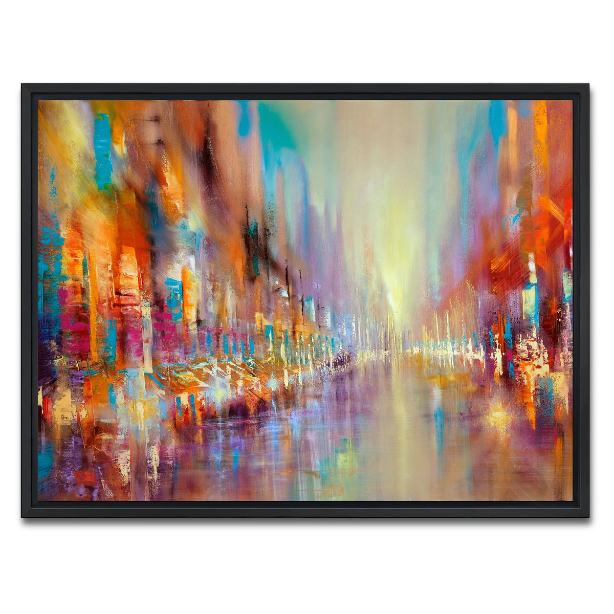 AUTO-MOCKUP WHITE | Street Life | 1 Piece | Black Framed Canvas | group=4x3