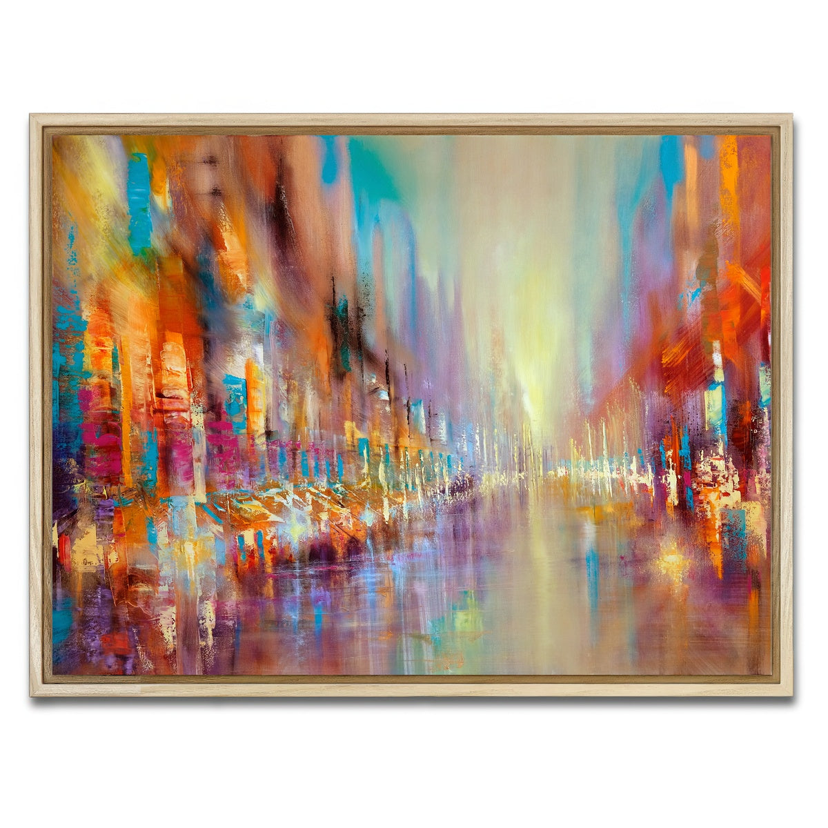 AUTO-MOCKUP WHITE | Street Life | 1 Piece | Natural Framed Canvas | group=4x3