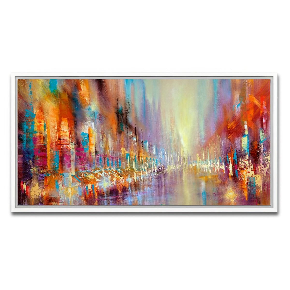 AUTO-MOCKUP WHITE | Street Life | 1 Piece | White Framed Canvas | group=2x1