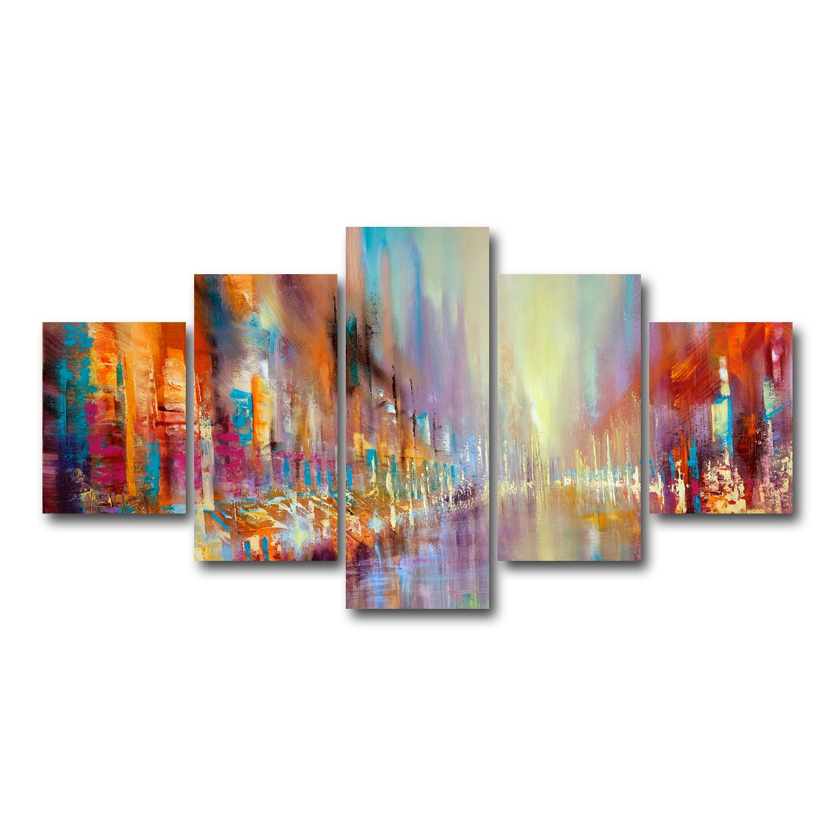 AUTO-MOCKUP WHITE | Street Life | 5 Piece | Gallery Wrap Canvas | group=5_short