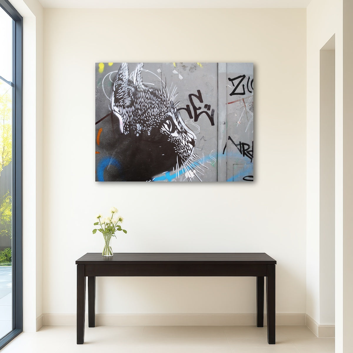 AUTO-MOCKUP ROOM | Street art cat