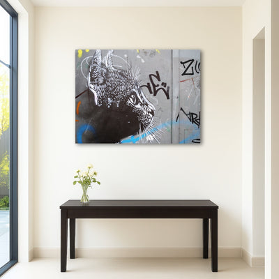 AUTO-MOCKUP ROOM | Street art cat