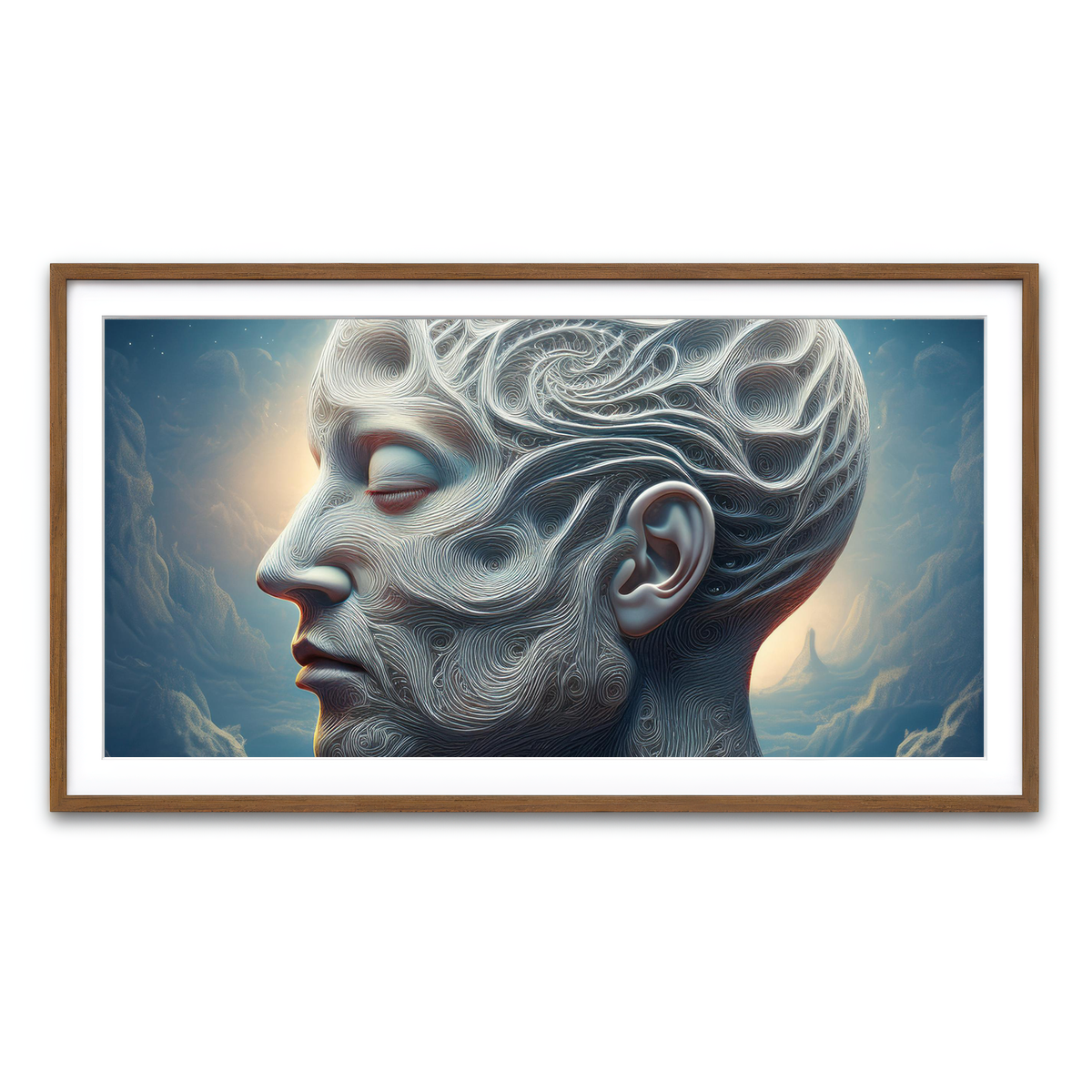 Framed Print 2x1 Walnut