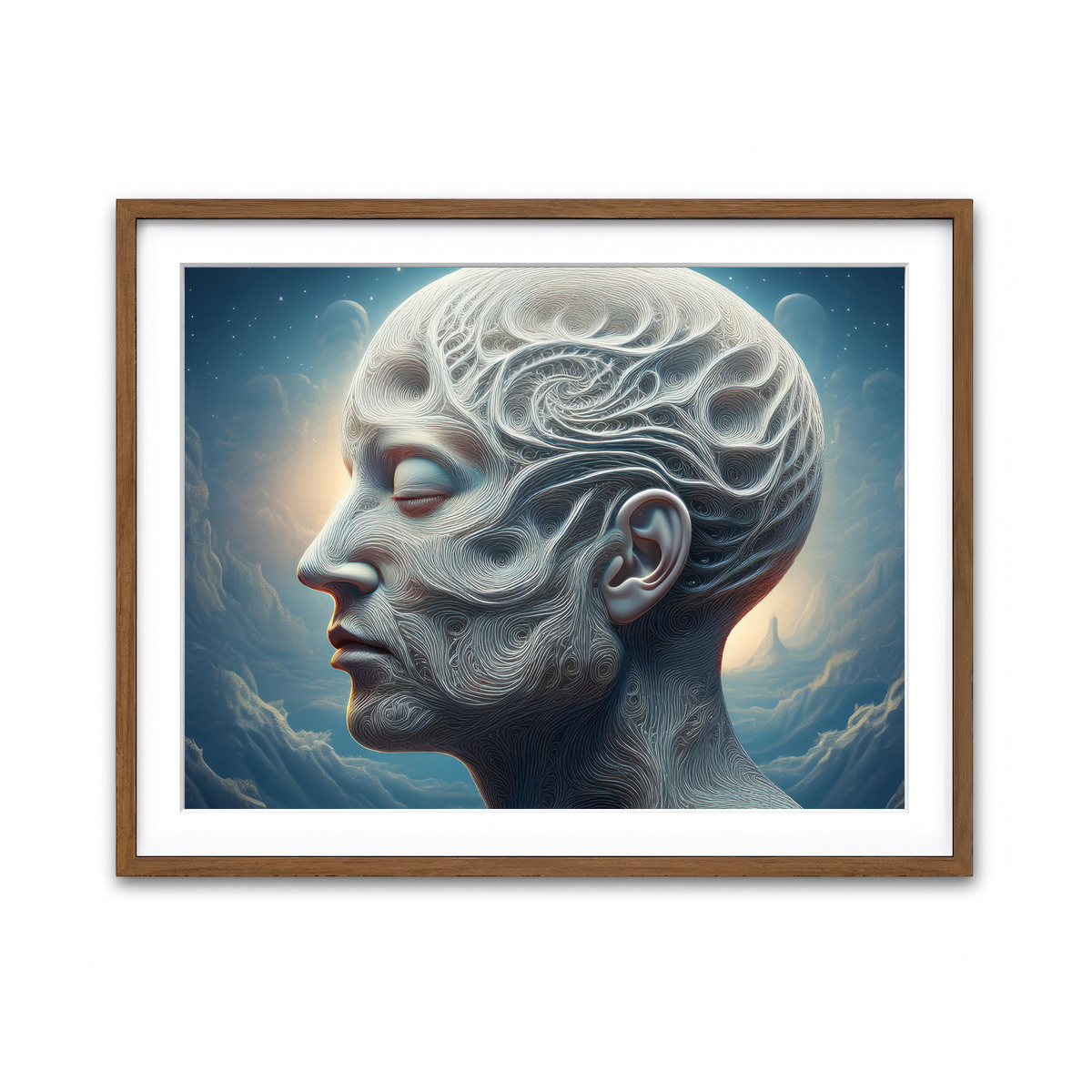 Framed Print 4x3 Walnut