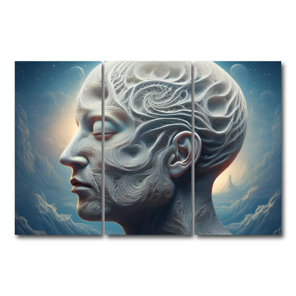 AUTO-MOCKUP WHITE | Strings of Mind | 3 Piece | Gallery Wrap Canvas | group=12x24