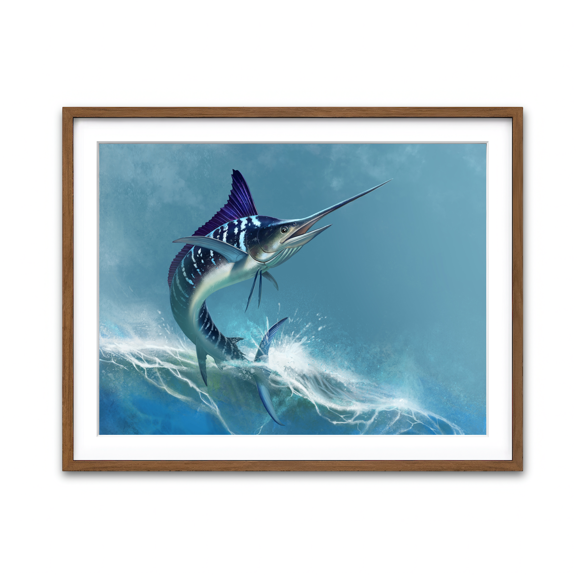 Framed Print 4x3 Walnut