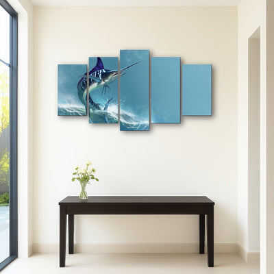 AUTO-MOCKUP ROOM | Striped marlin on sea