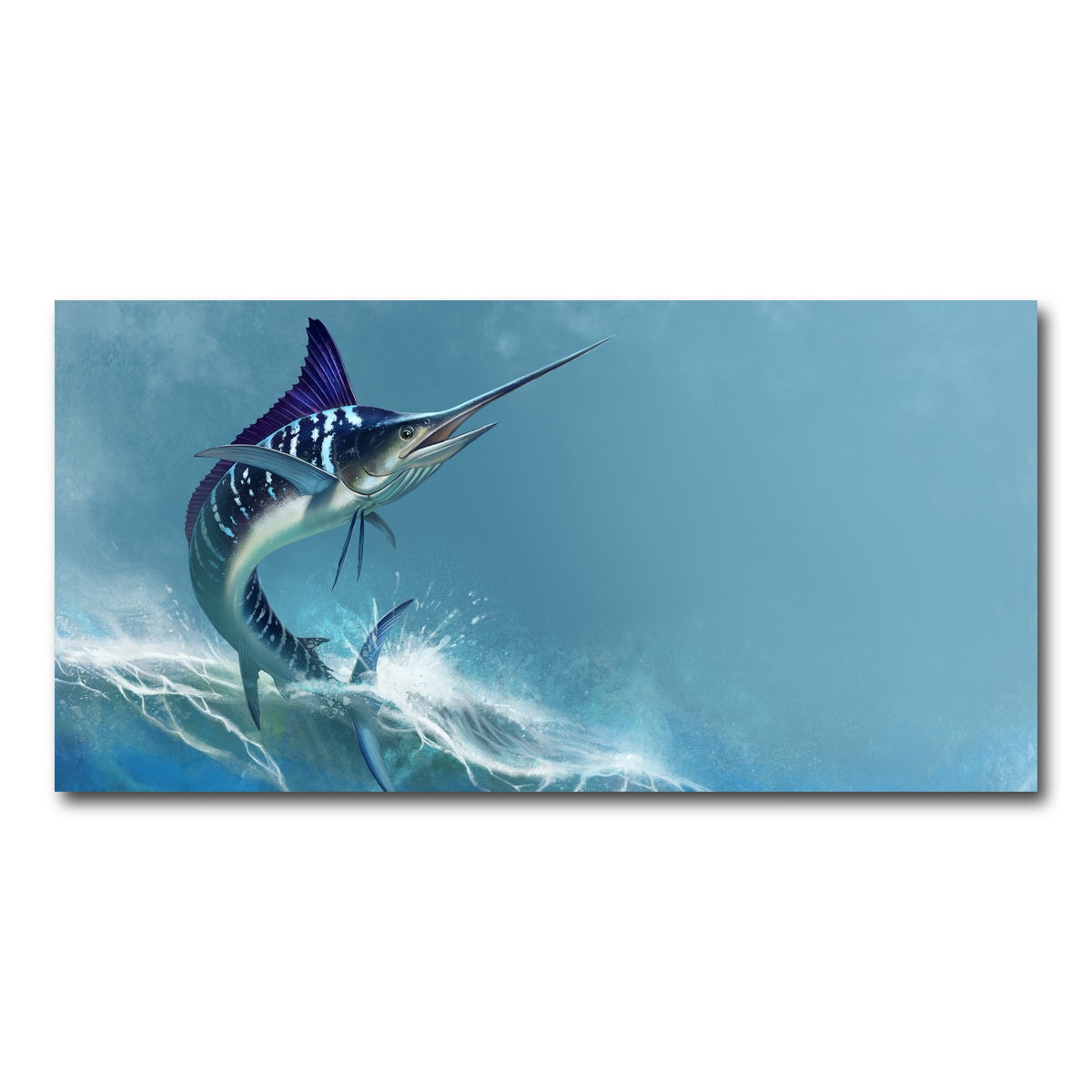 AUTO-MOCKUP WHITE | Striped marlin on sea | 1 Piece | Gallery Wrap Canvas | group=2x1