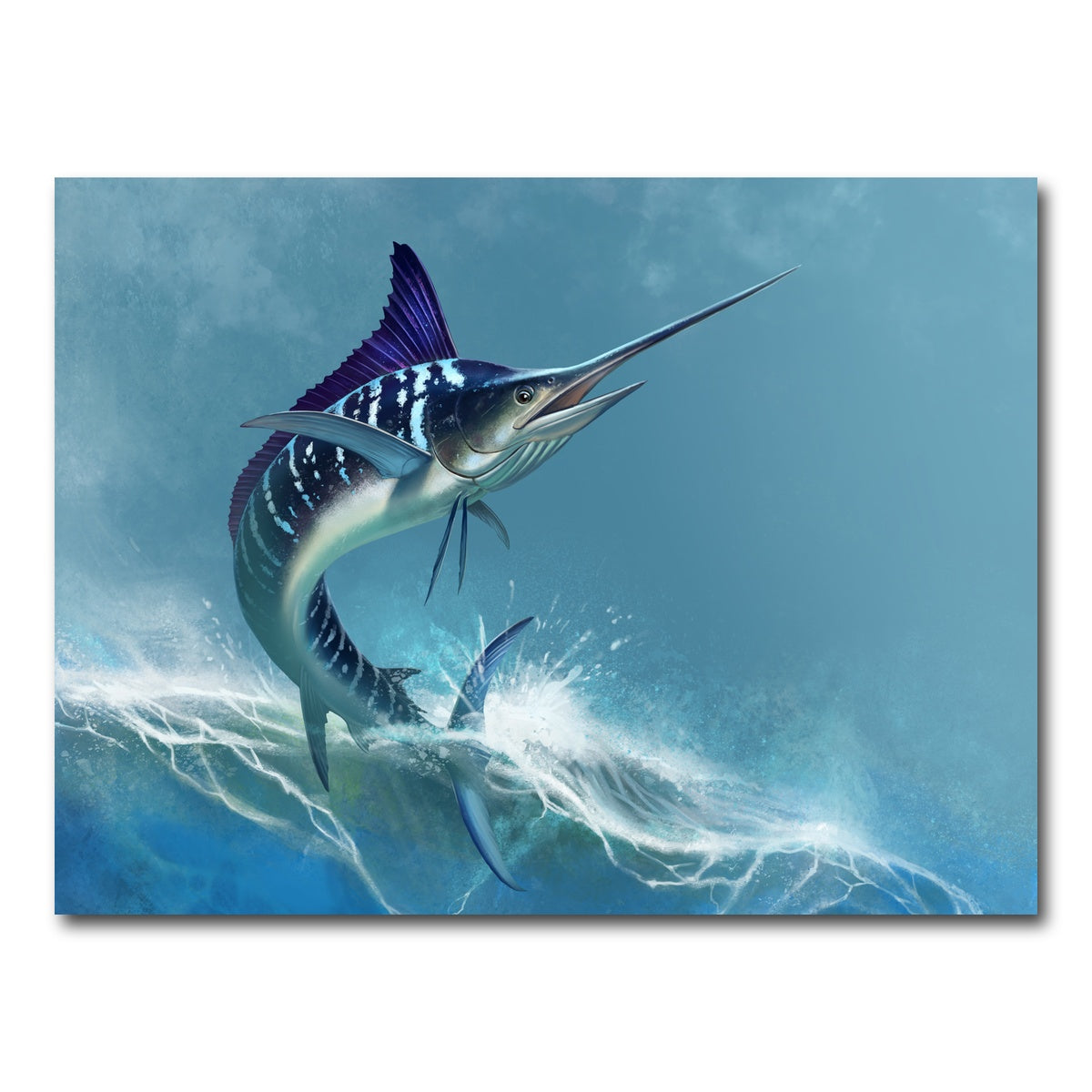 AUTO-MOCKUP WHITE | Striped marlin on sea | 1 Piece | Gallery Wrap Canvas | group=4x3