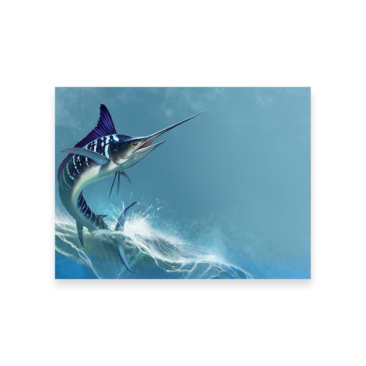 Striped Marlin on Sea