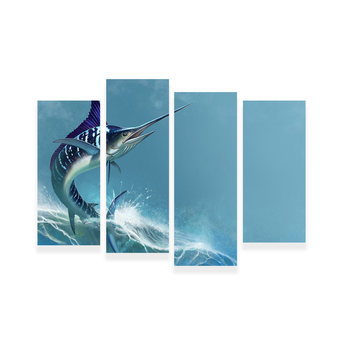 Striped Marlin on Sea