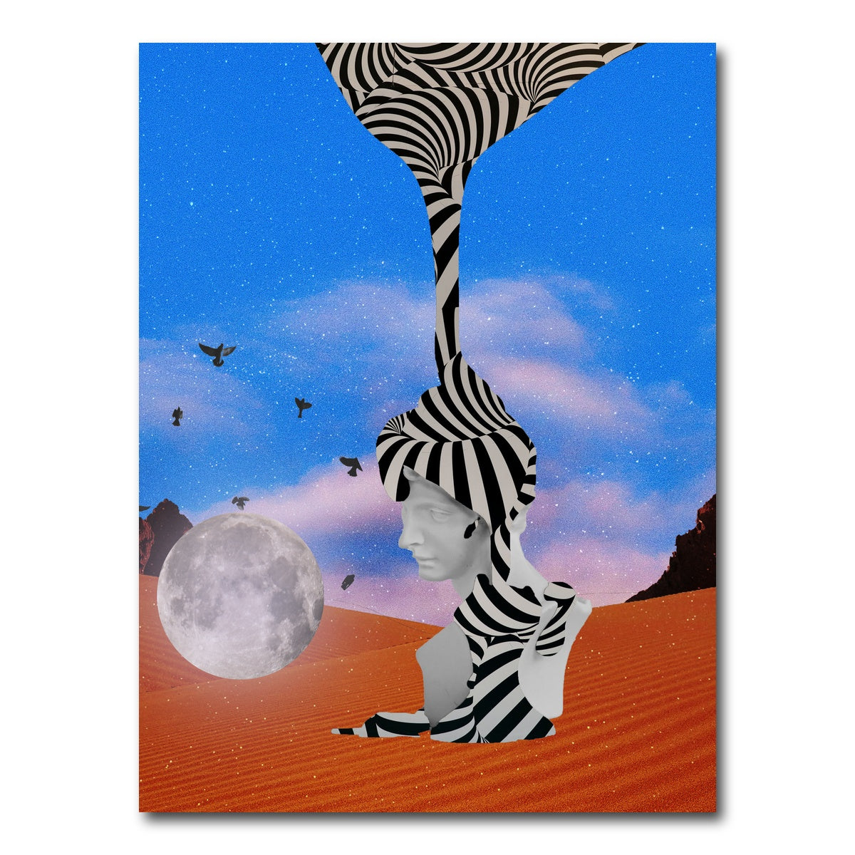 AUTO-MOCKUP WHITE | Stripes Abstract | 1 Piece | Gallery Wrap Canvas | group=3x4