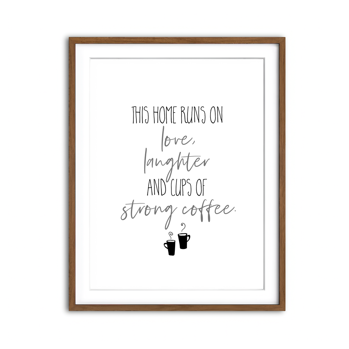 Framed Print 3x4 Walnut