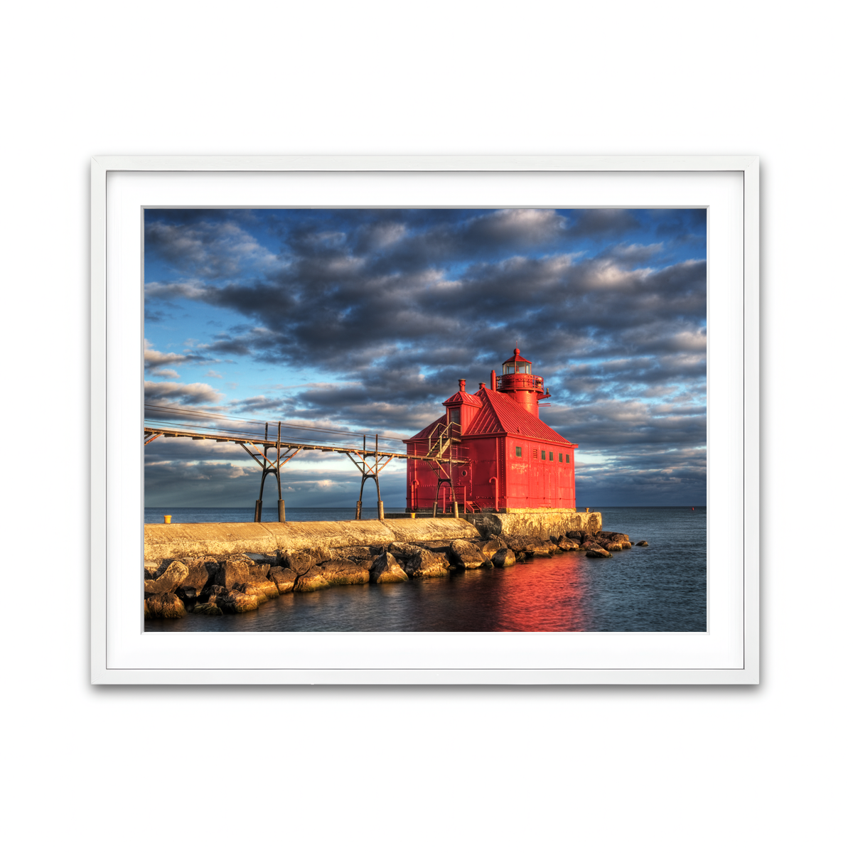Framed Print 4x3 White