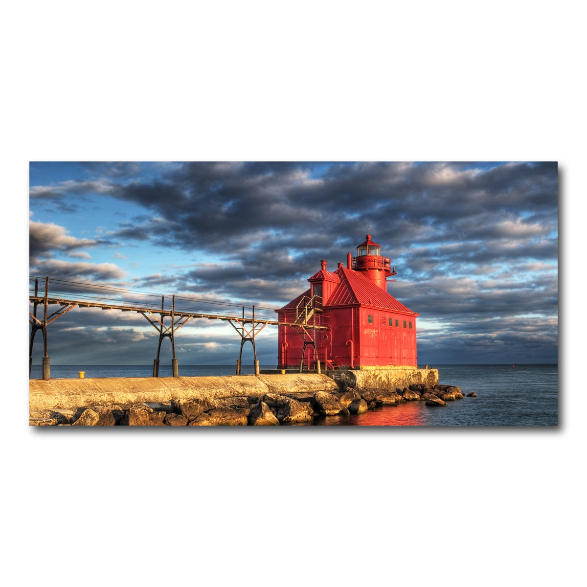 AUTO-MOCKUP WHITE | Sturgeon Bay Lighthouse | 1 Piece | Gallery Wrap Canvas | group=2x1