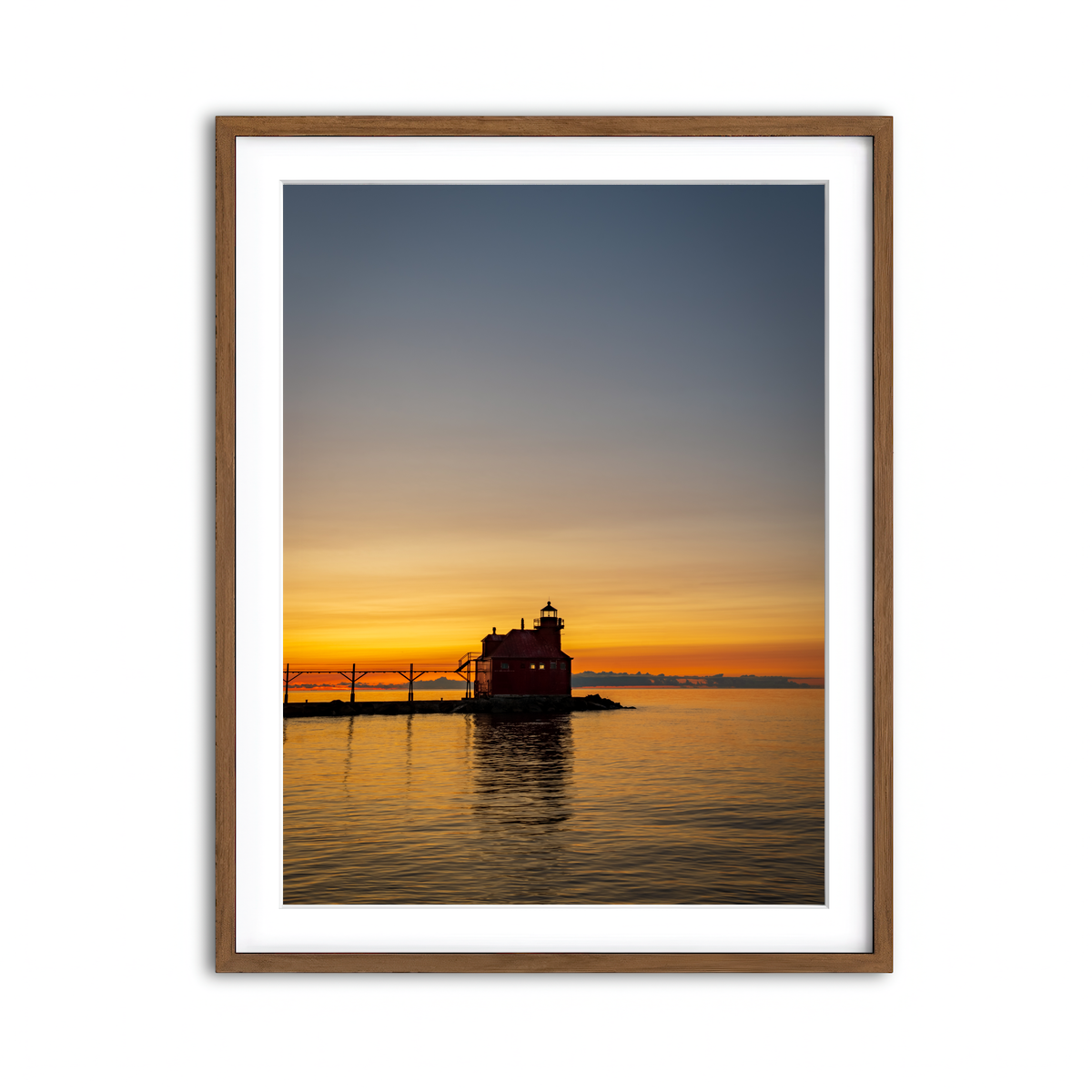 Framed Print 3x4 Walnut
