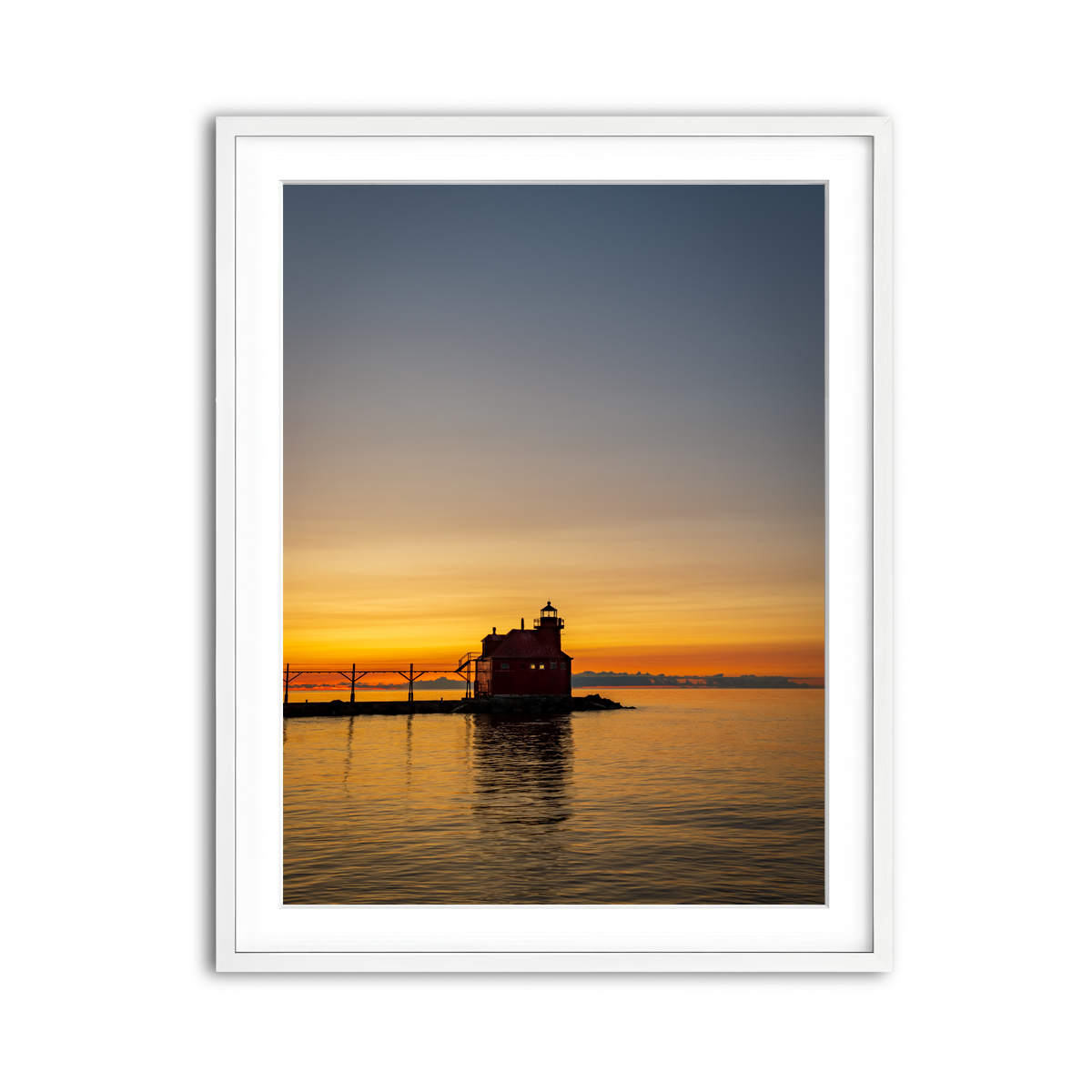 Framed Print 3x4 White