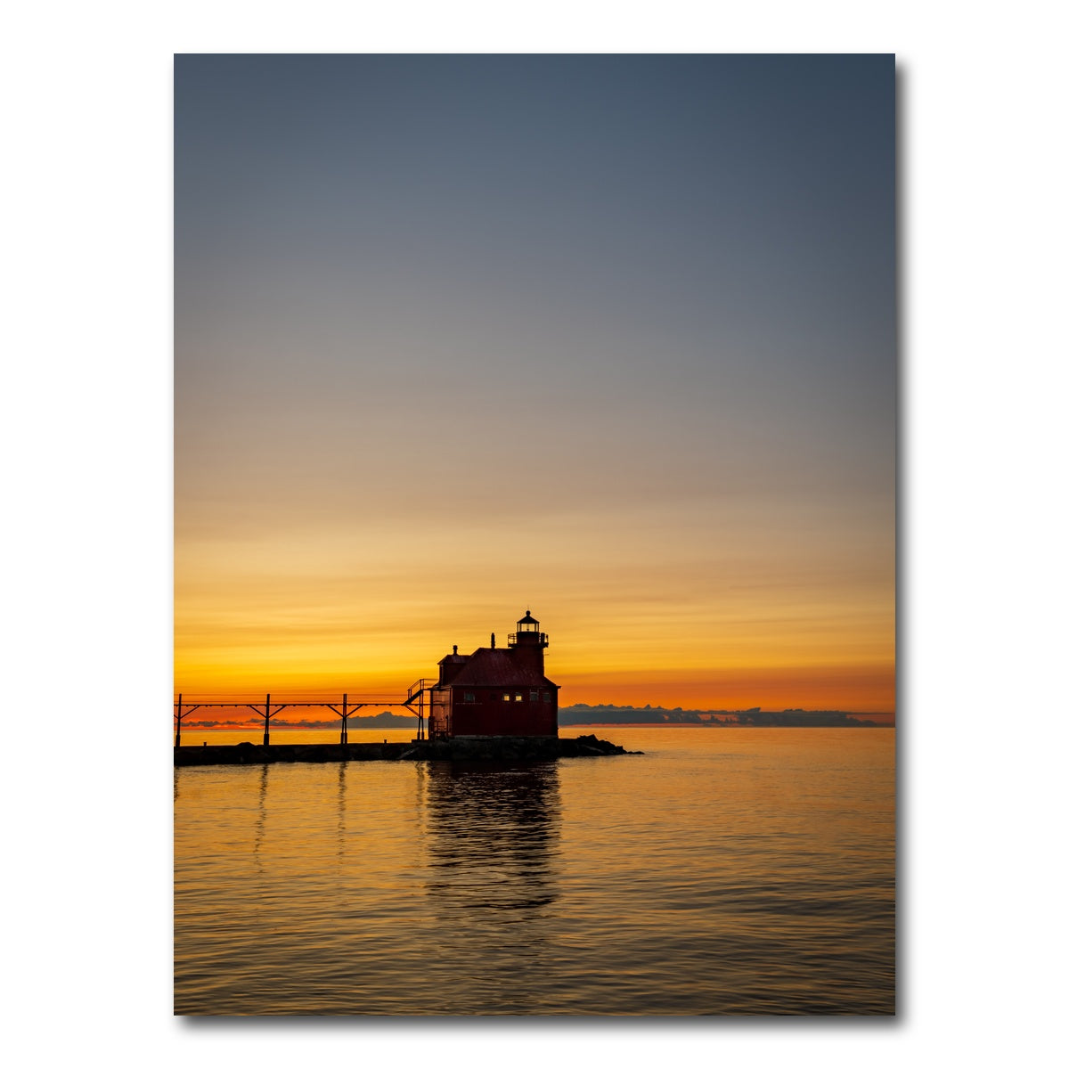 AUTO-MOCKUP WHITE | Sturgeon Bay Sunrise | 1 Piece | Gallery Wrap Canvas | group=3x4