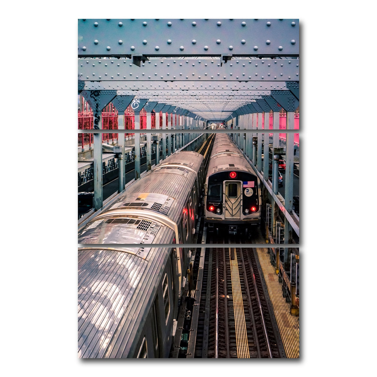 AUTO-MOCKUP WHITE | Subway Bridge | 3 Piece | Gallery Wrap Canvas | group=12x24_stacked