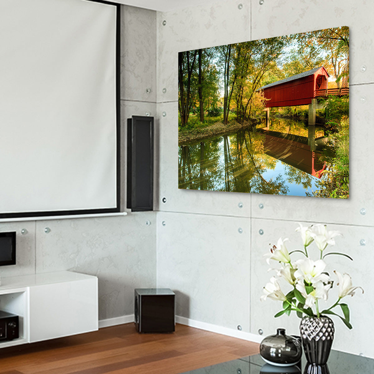 Sugar Creek Covered Bridge Wall Art