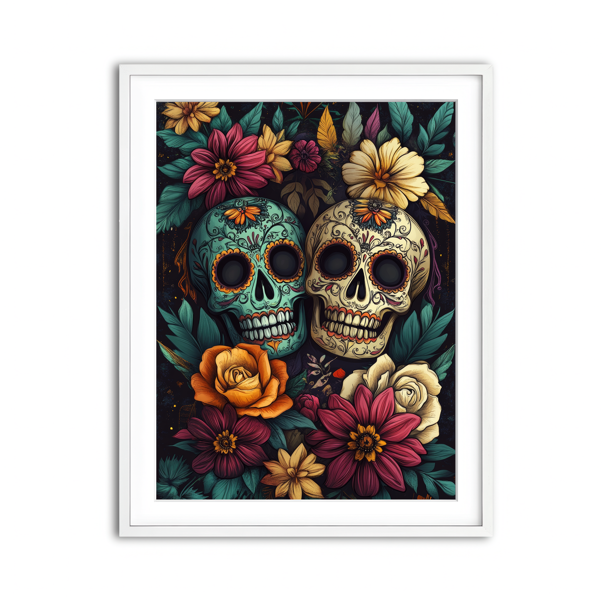 Framed Print 3x4 White