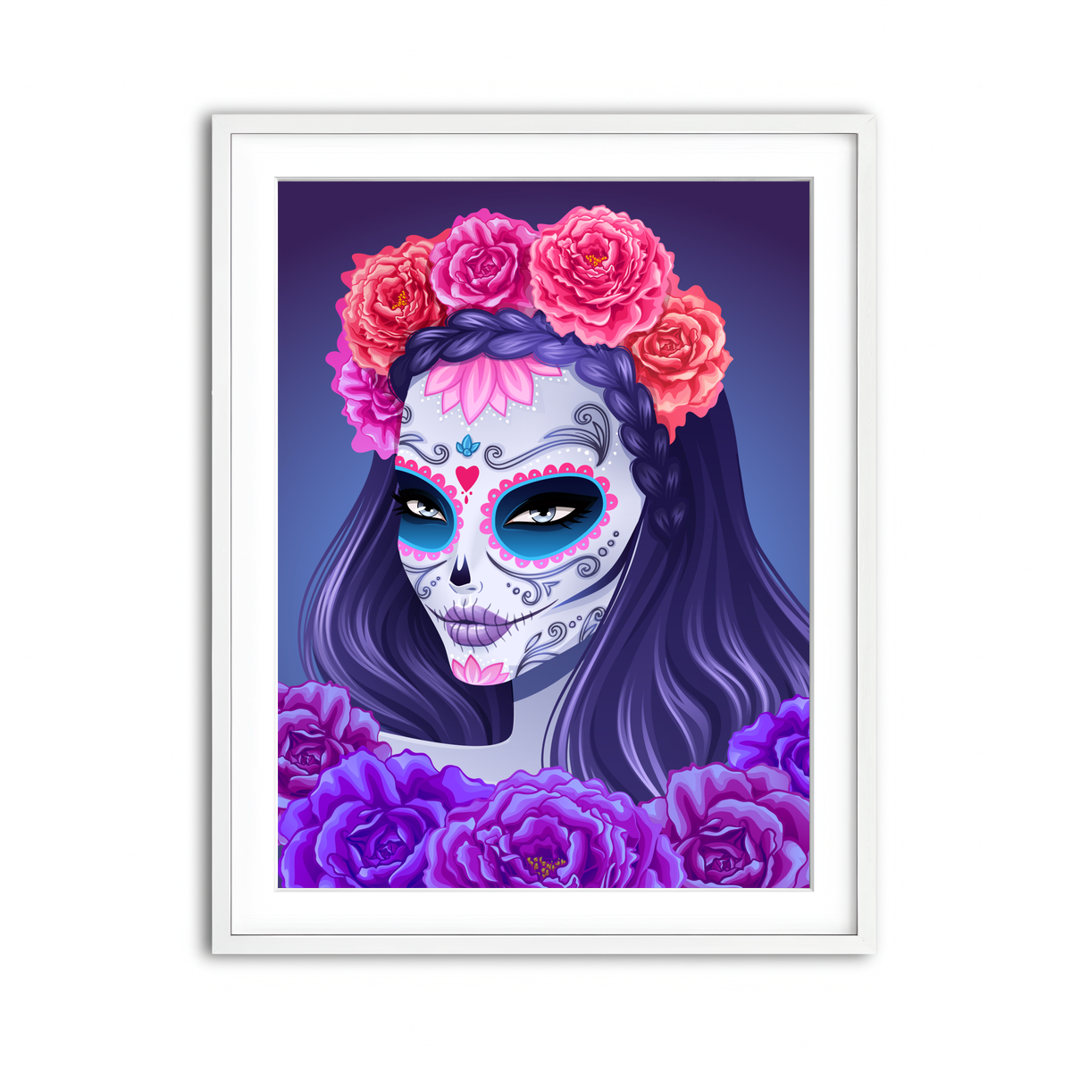 Framed Print 3x4 White