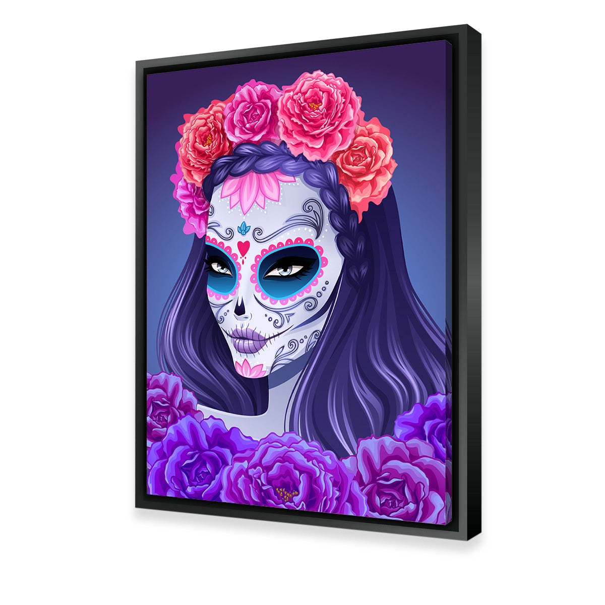 Sugar Skull Woman Wall Art