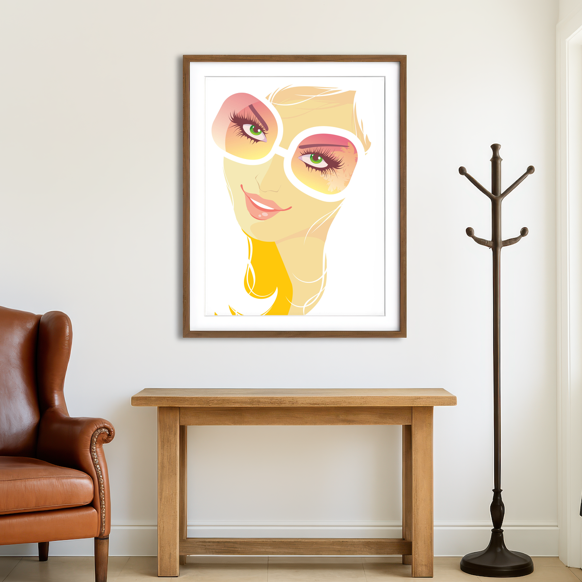 AUTO-MOCKUP ROOM | Summer Girl Wall Art