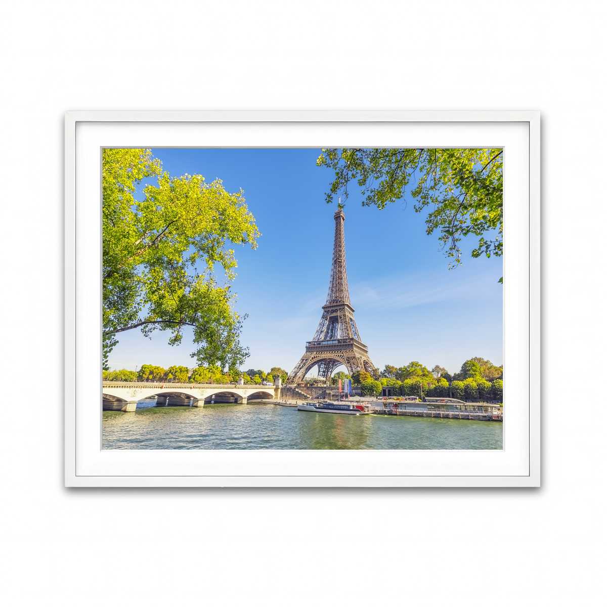 Framed Print 4x3 White