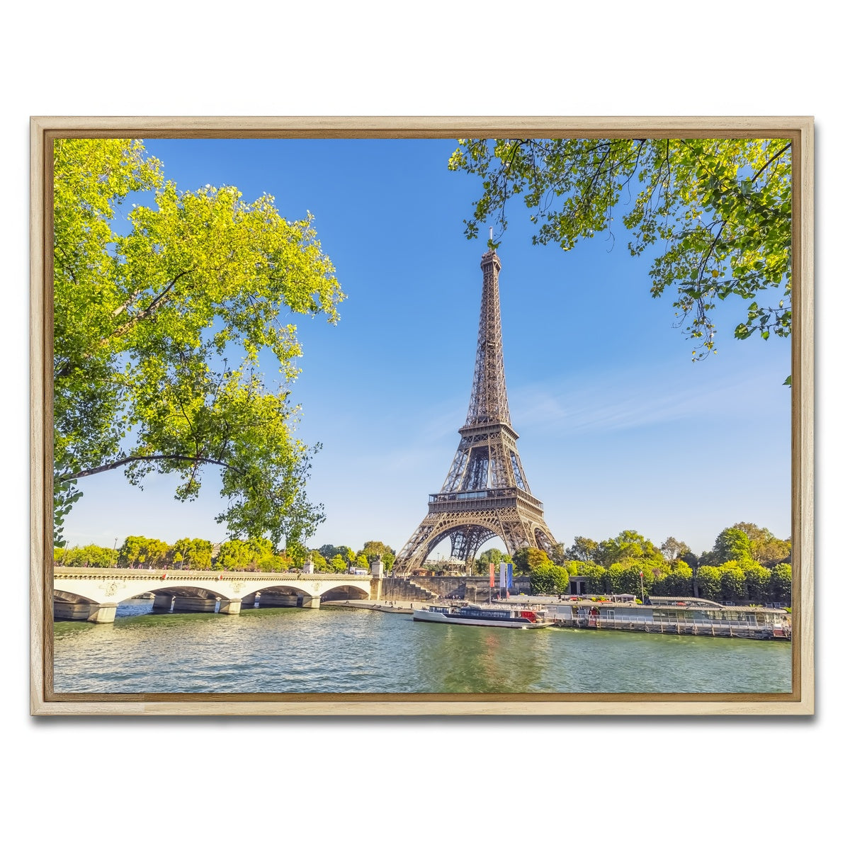 AUTO-MOCKUP WHITE | Summer In Paris | 1 Piece | Natural Framed Canvas | group=4x3