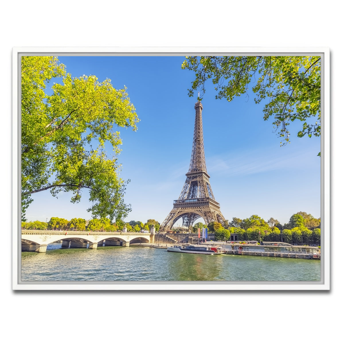 AUTO-MOCKUP WHITE | Summer In Paris | 1 Piece | White Framed Canvas | group=4x3
