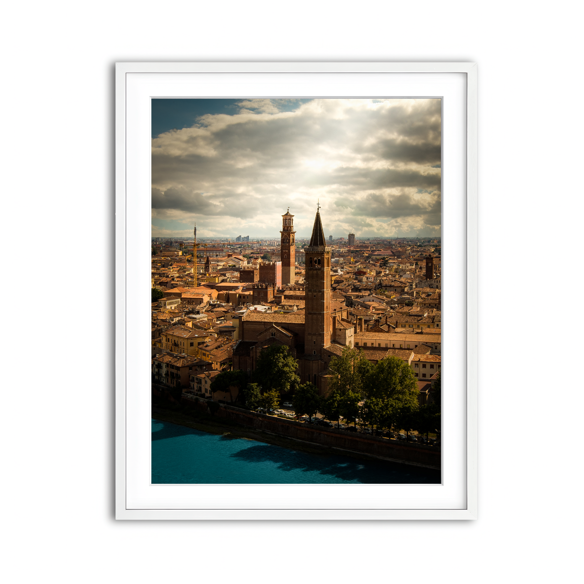 Framed Print 3x4 White
