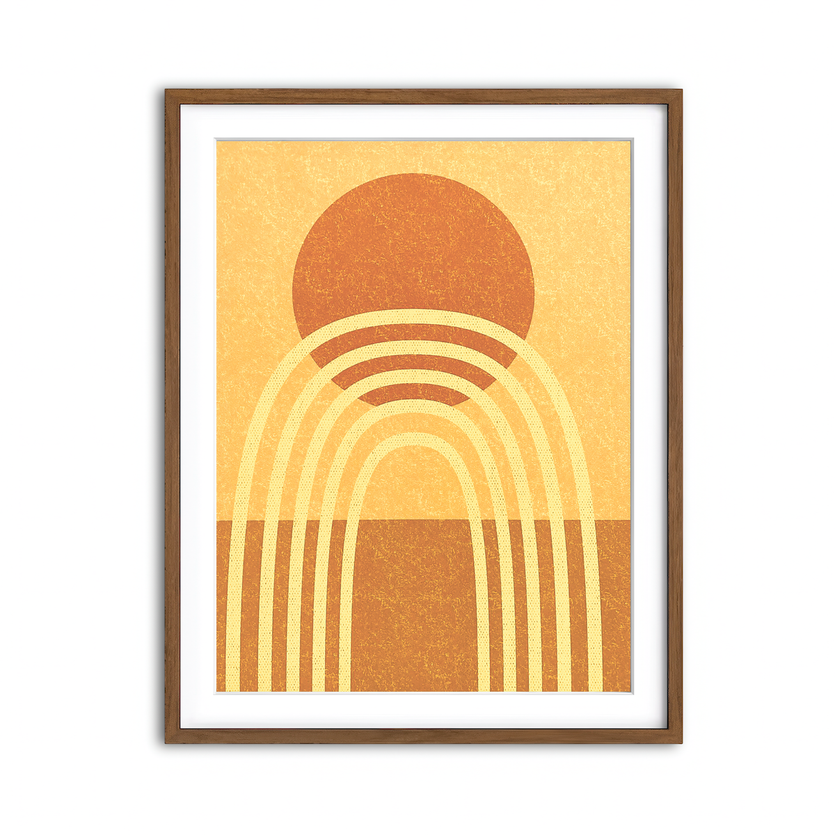 Framed Print 3x4 Walnut