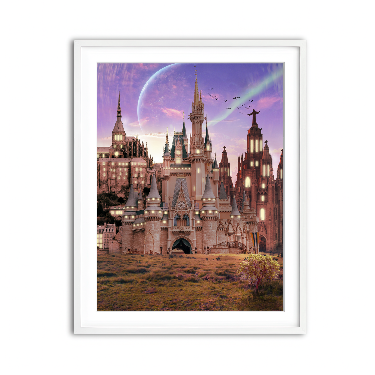 Framed Print 3x4 White