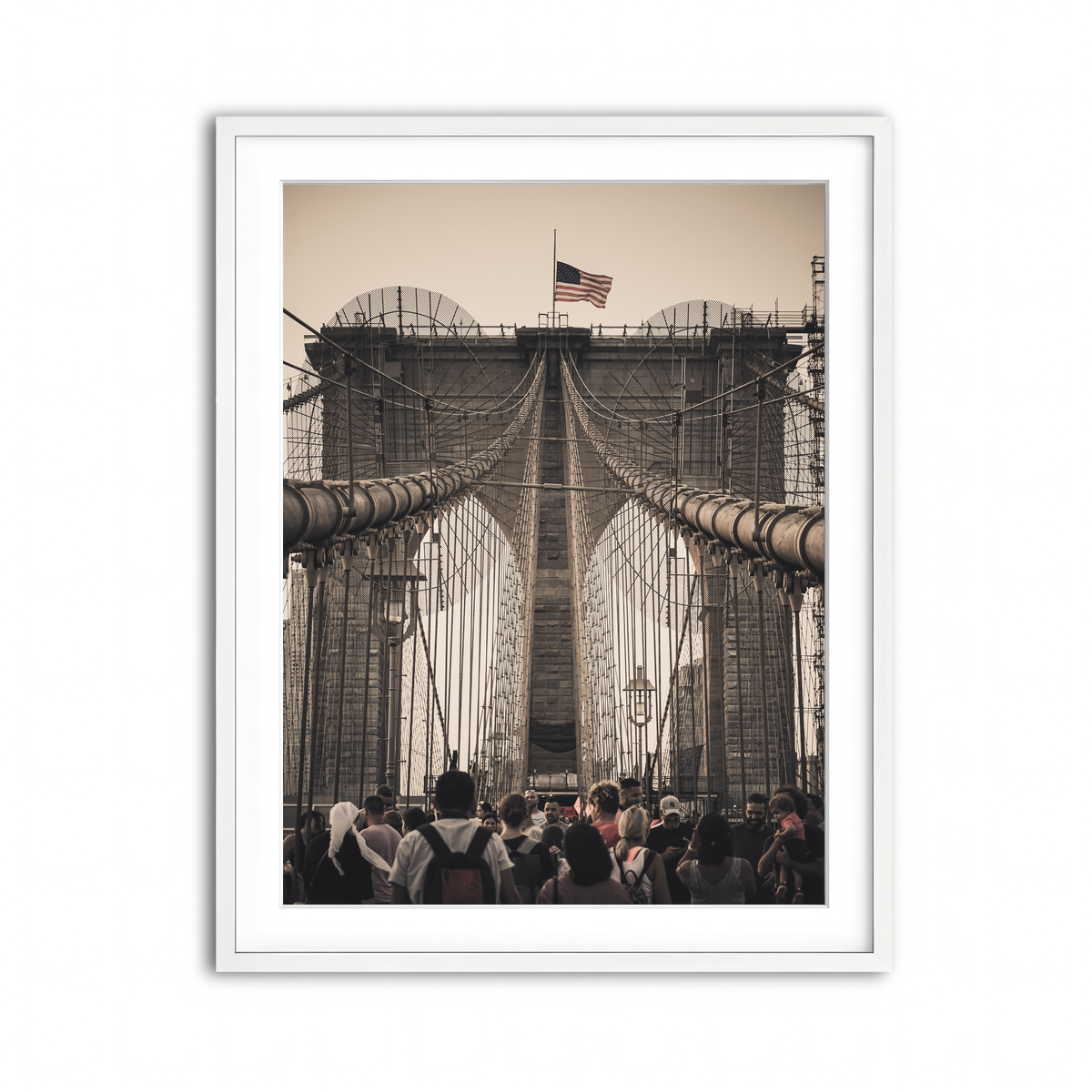 Framed Print 3x4 White