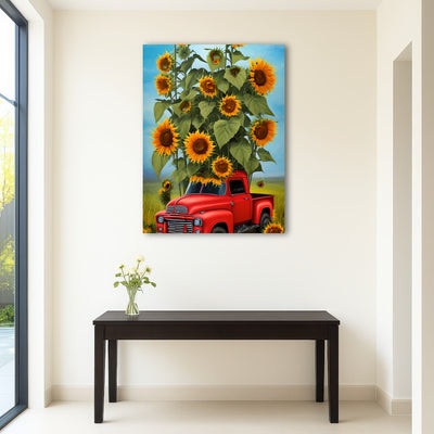 AUTO-MOCKUP ROOM | Sunflower Red Truck