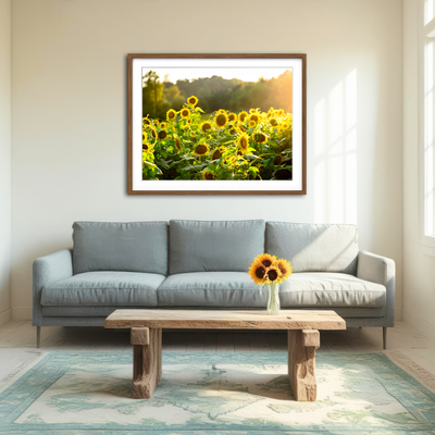 AUTO-MOCKUP ROOM | Sunflower Sunshine Wall Art