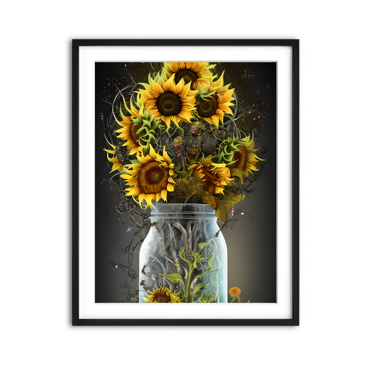 Framed Print 3x4 Black