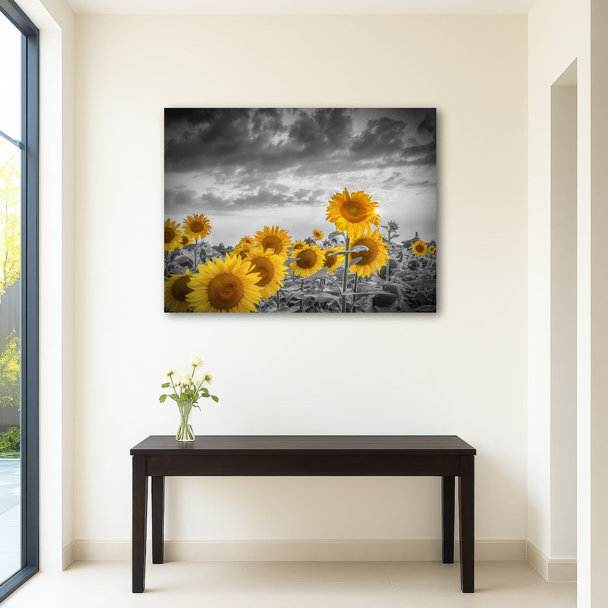 AUTO-MOCKUP ROOM | Sunflowers in the evening