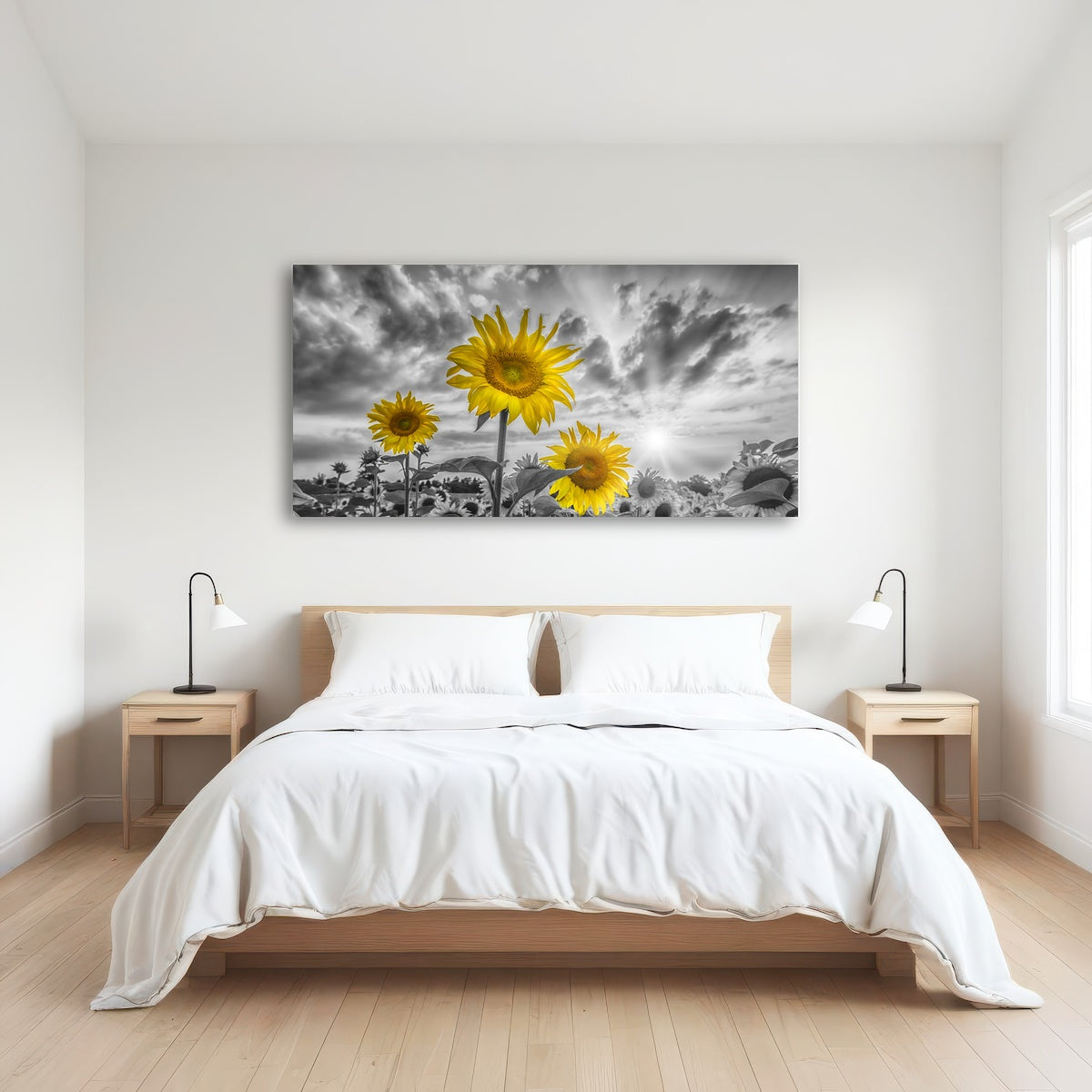 AUTO-MOCKUP ROOM | Sunflowers yellow color pop