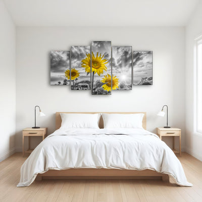 AUTO-MOCKUP ROOM | Sunflowers yellow color pop